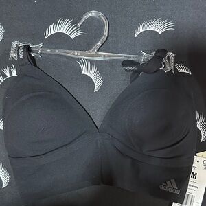 Adidas Women's Black Sports Bra with Logo